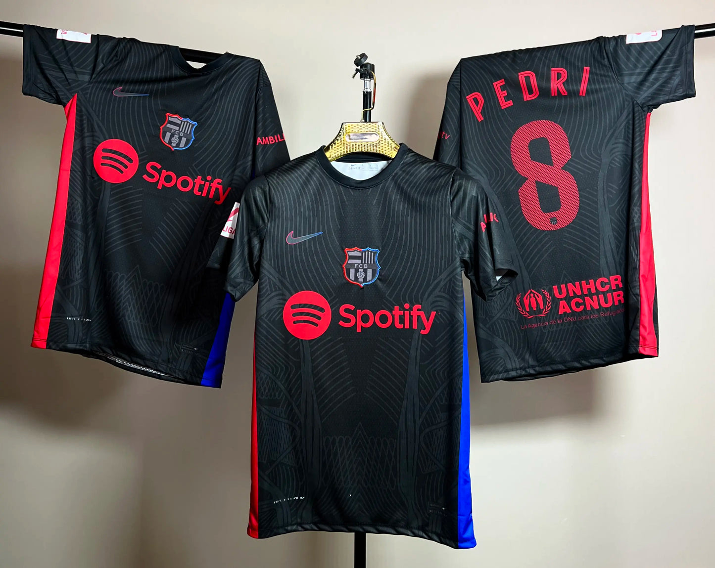 T-shirt FC Barcelone Third (Noir) – Pedri – Saison 2024/2025 - Overdose Sport