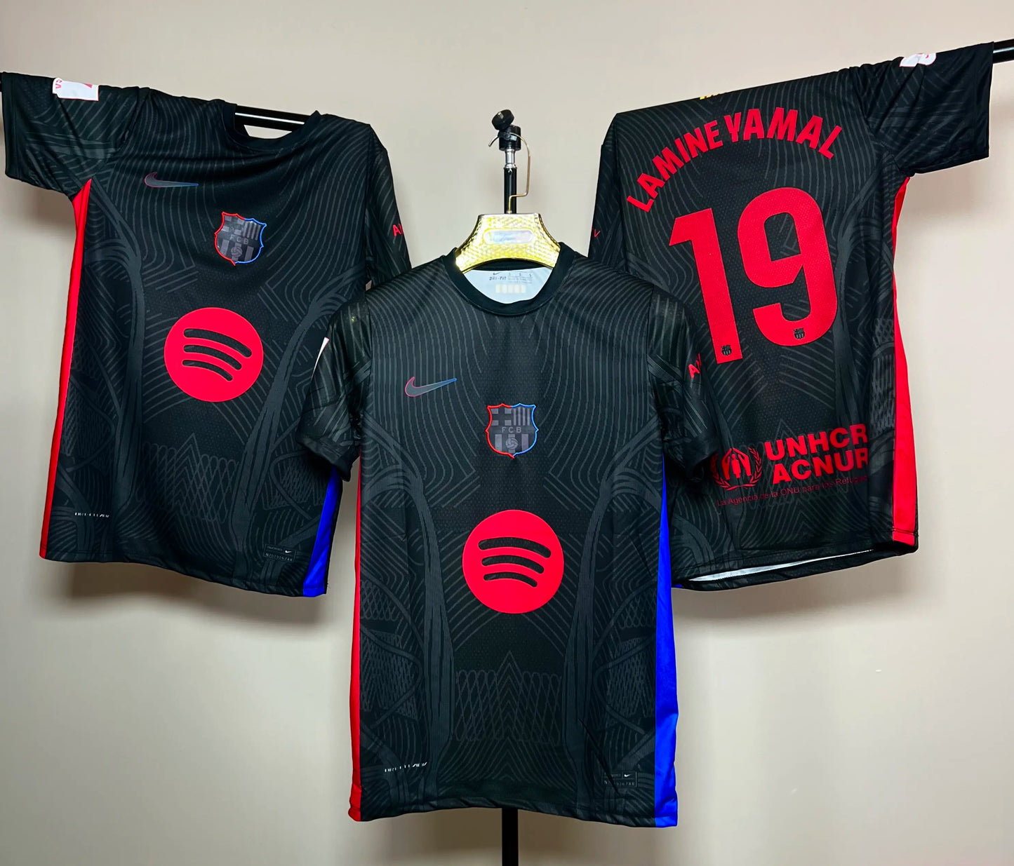 T-shirt FC Barcelone Third (Noir) – Lamine Yamal – Saison 2024/2025 - Overdose Sport