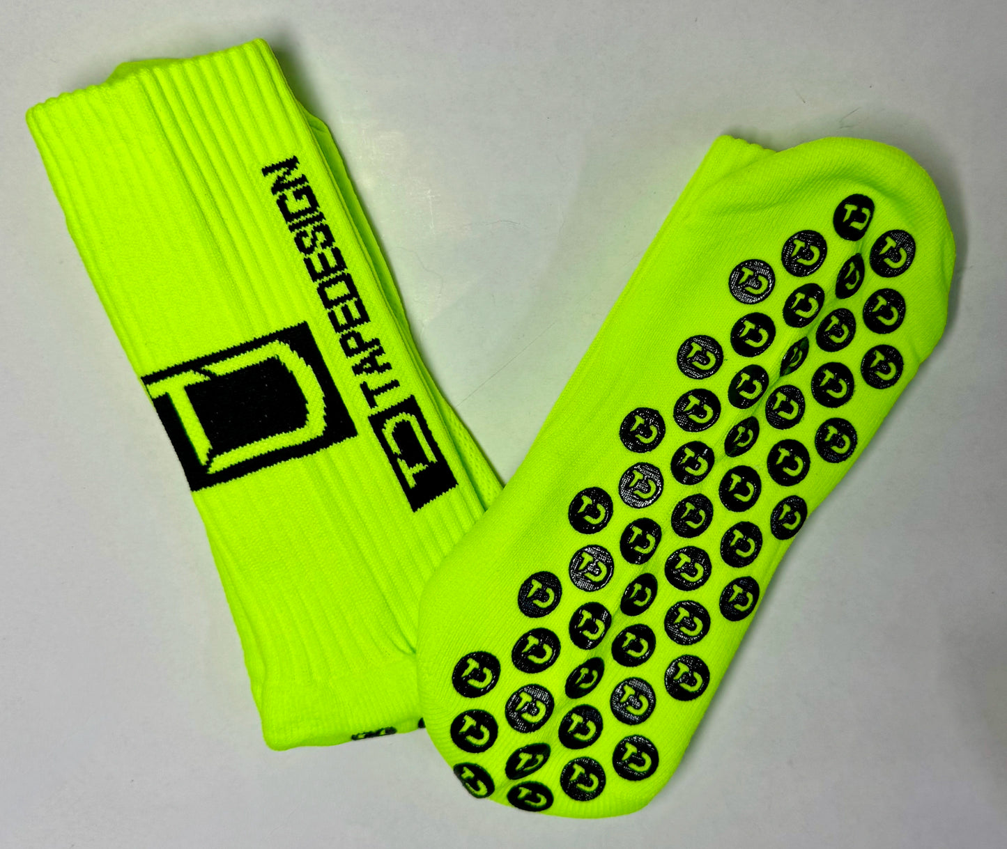 Chaussettes en silicone -jaune Fluo