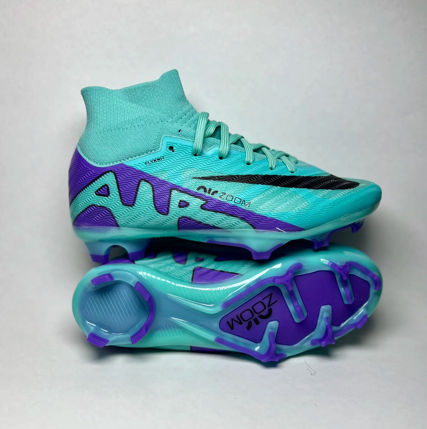 Crampons Enfant Nike Air Zoom bleu – Haute Cheville - Overdose Sport