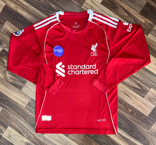 Pull Liverpool Domicile Manches Longues 2025/2026 – Édition Officielle