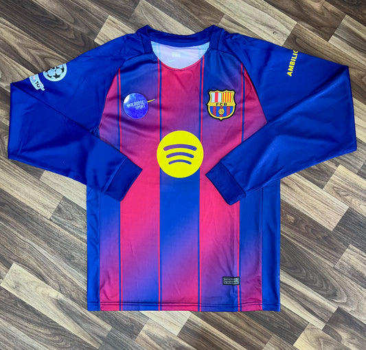 Pull FC Barcelone Manches Longues 2025/2026 – Édition Officielle