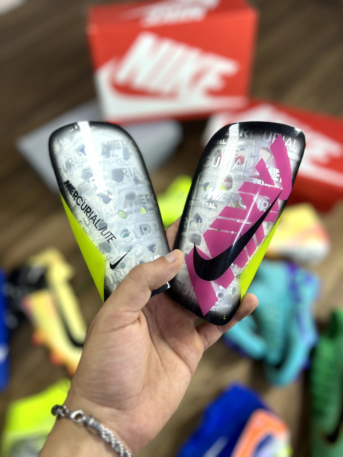 Nike Protège-Tibias Mercurial – Gris