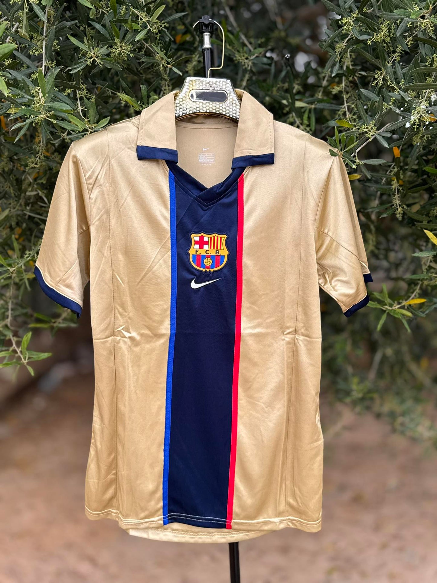 T-shirt extérieur Nike du FC Barcelone, saison 2001-2002.