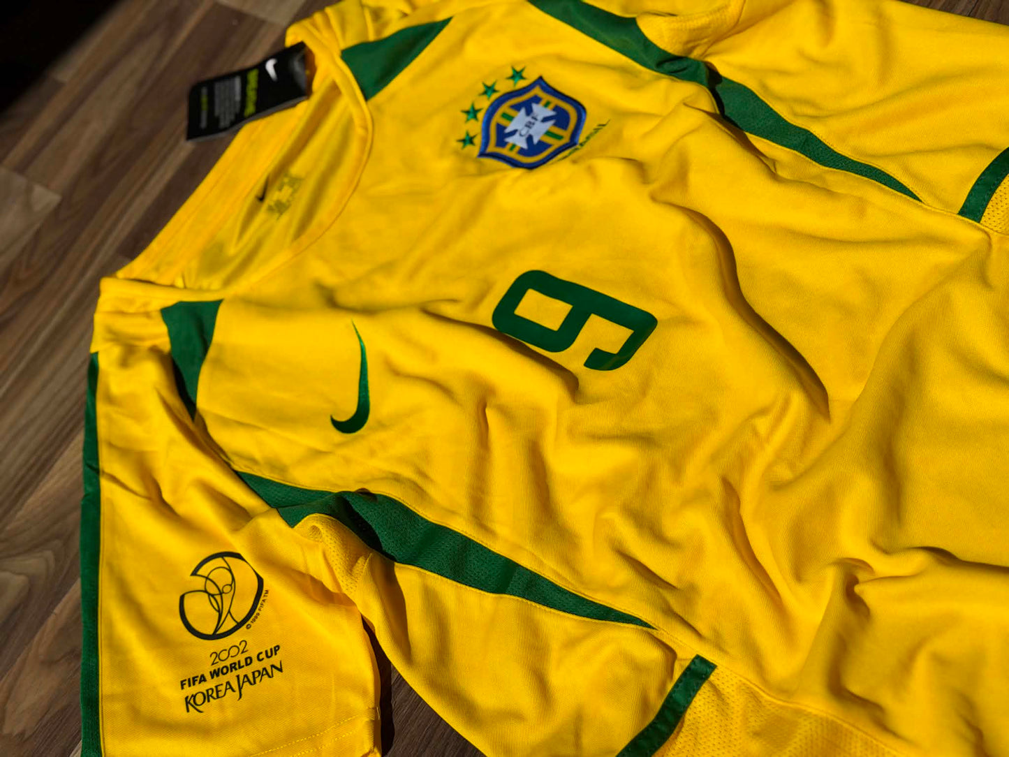 T-shirt vintage brésil coupe du Monde 2002, Ronaldo 9