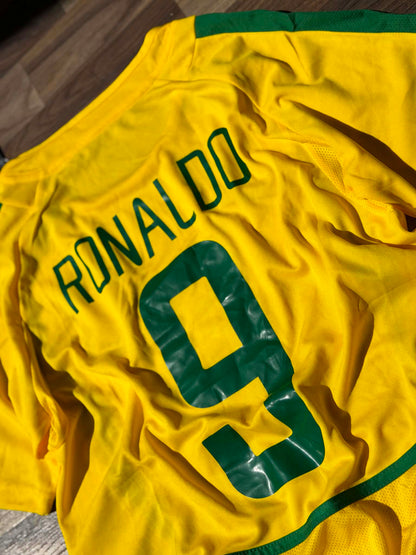 T-shirt vintage brésil coupe du Monde 2002, Ronaldo 9