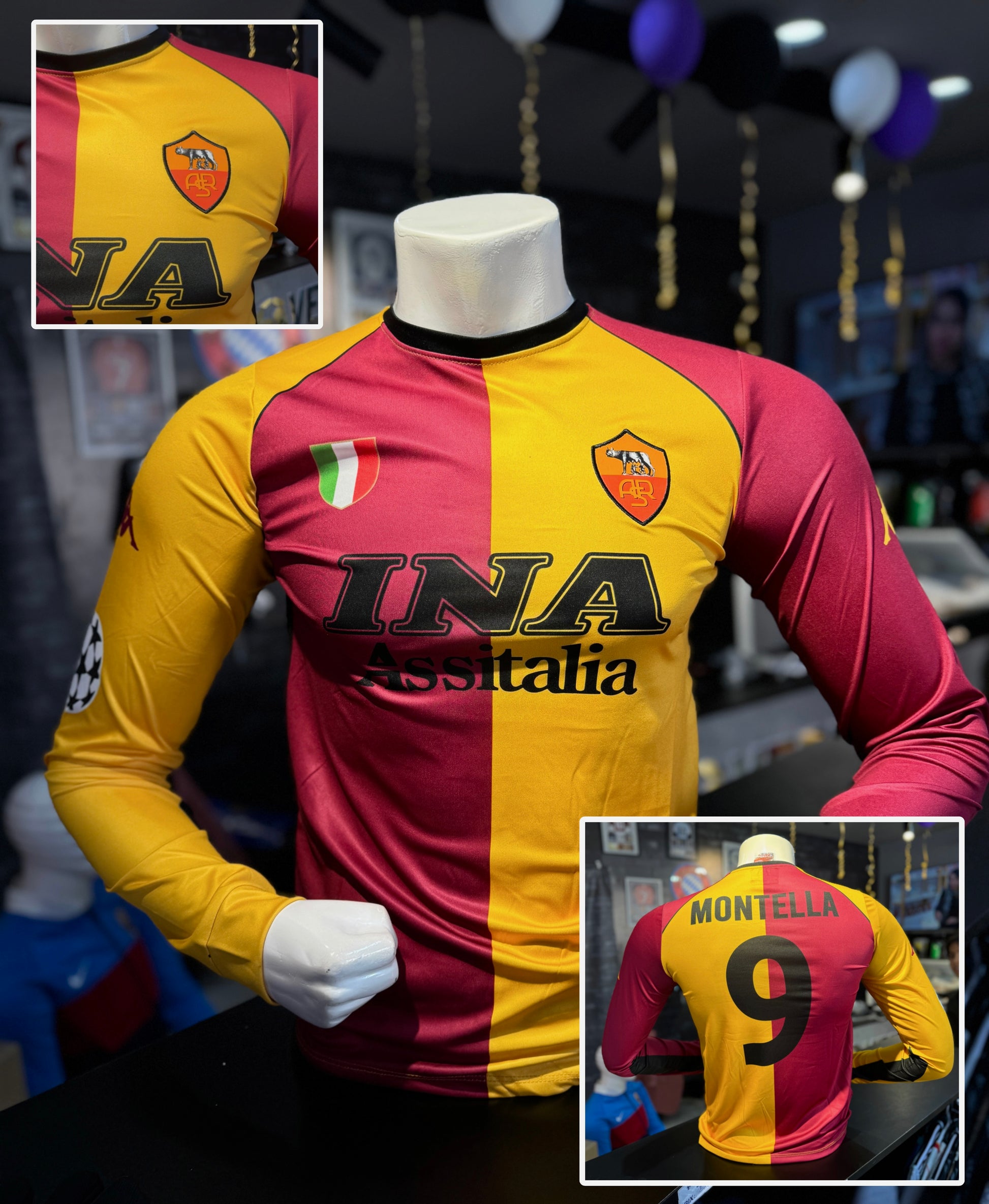Pull AS Roma Montella 9 2001-2002 - Overdose Sport