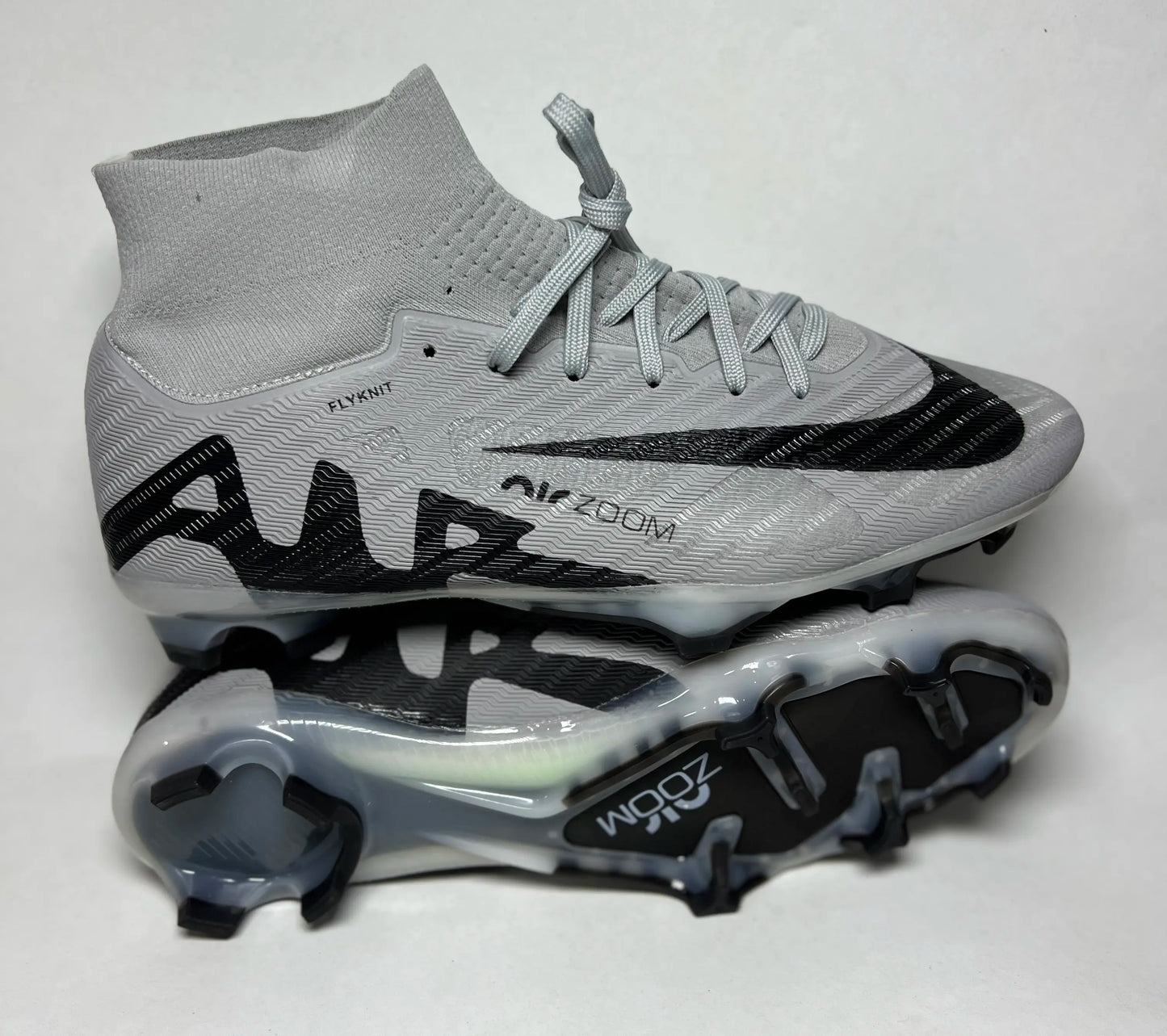 Crampon Enfant Nike Air Zoom Gris– Haute Cheville