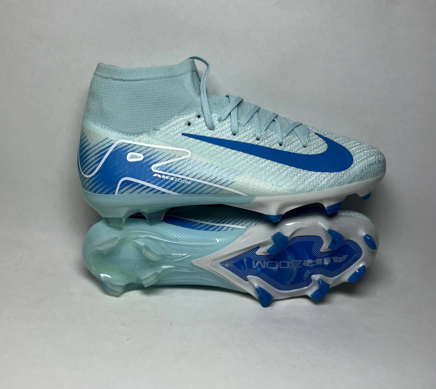 Crampon Nike Air Zoom Mercurial, Haute Cheville - Bleu