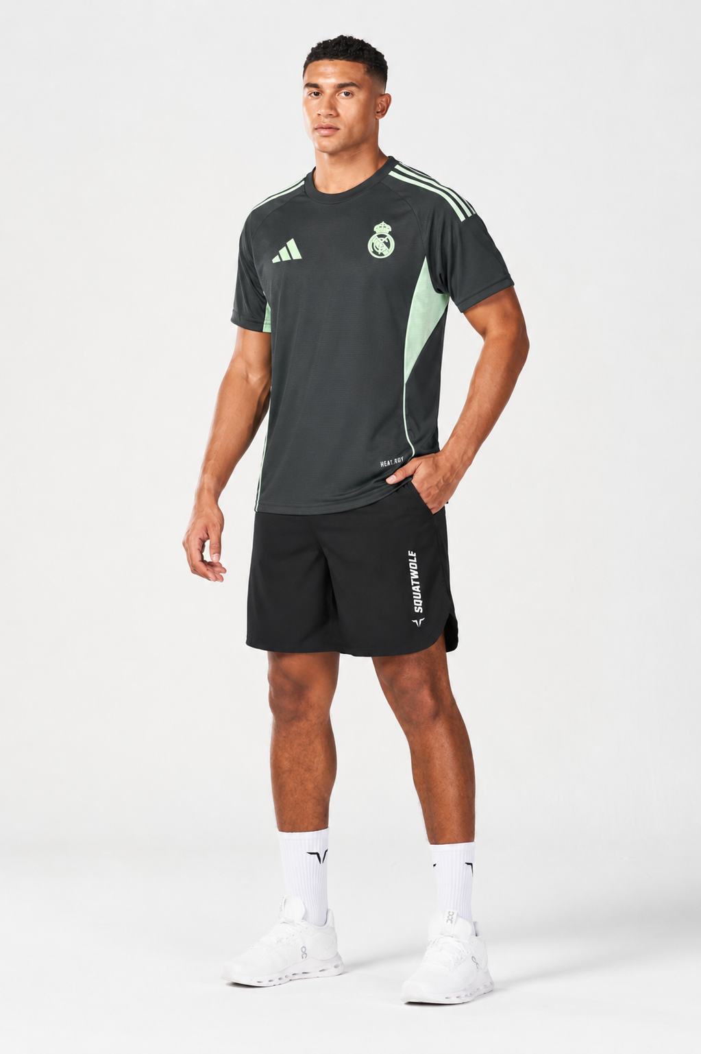 T-Shirt Real Madrid Gris et Vert Clair – 2025/2026