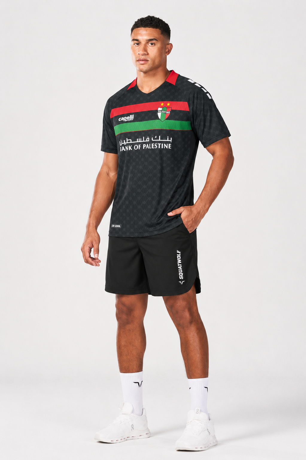 T-shirt Noir FC Palestine – L’élégance engagée