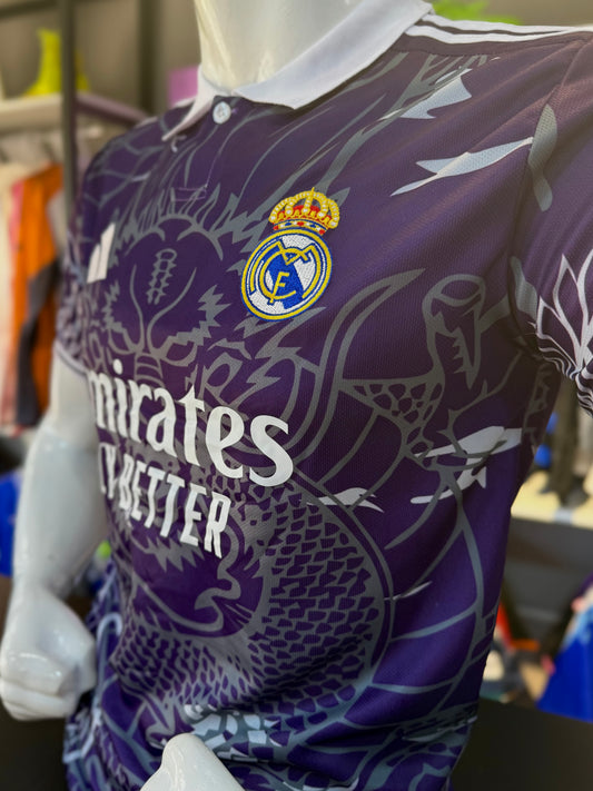 T-shirt R.Madrid 2024-2025 Dragon Violet Version Fan - Overdose Sport