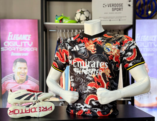 T-shirt R.Madrid 2024-2025 Dragon Noir Version Fan - Overdose Sport