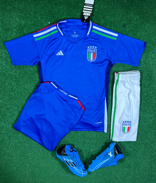 🇮🇹 Tenue Enfant Italie 2024/2025 – Fierté Azzurra 💙