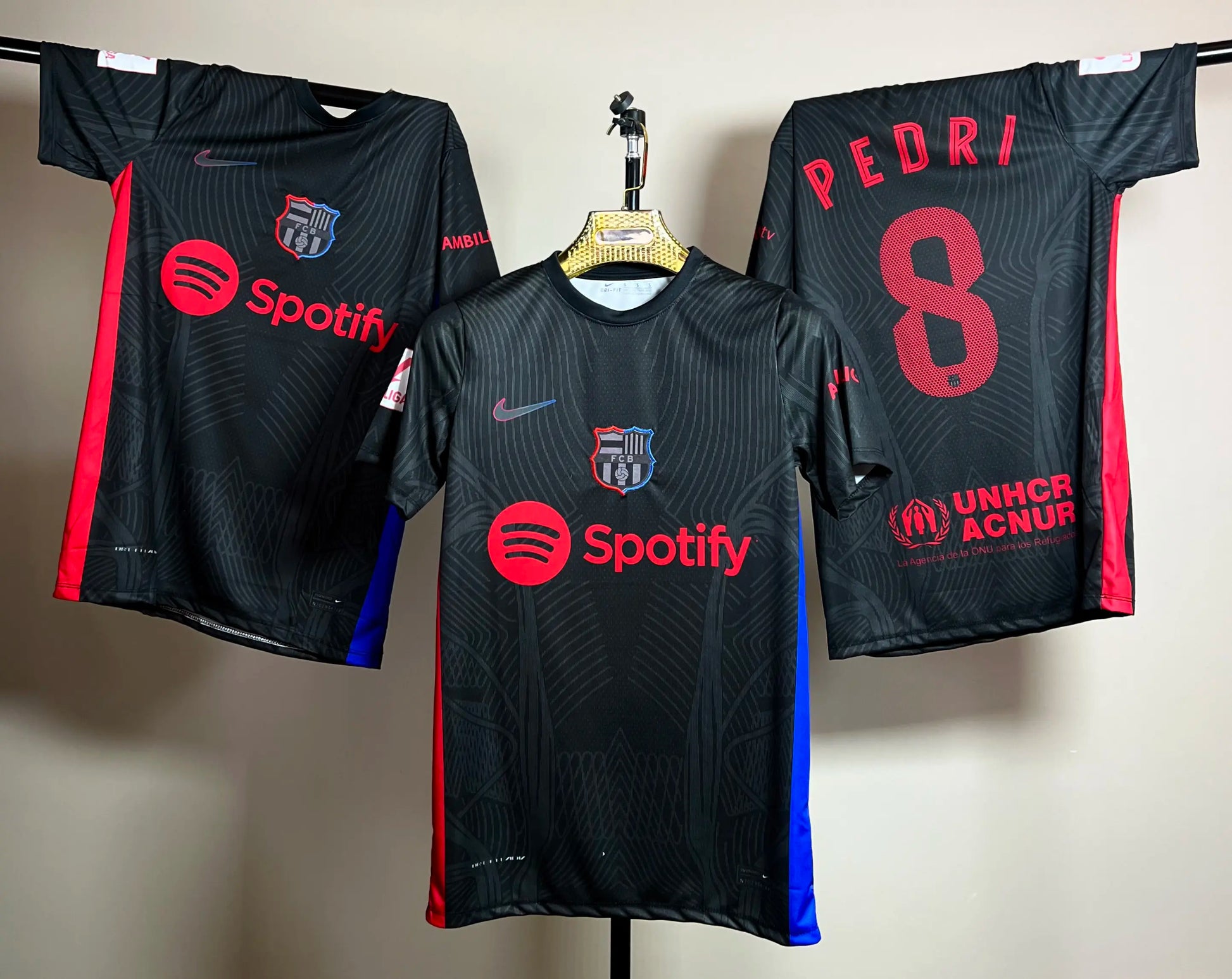 T-shirt FC Barcelone Third (Noir) – Pedri – Saison 2024/2025 - Overdose Sport