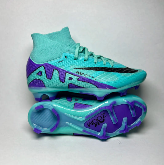 Crampons Enfant Nike Air Zoom bleu – Haute Cheville - Overdose Sport