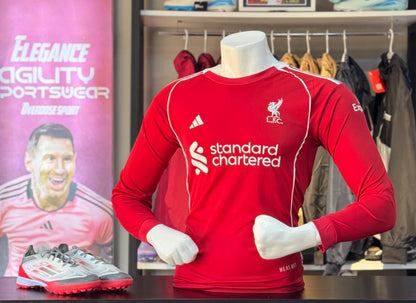 Pull Liverpool Domicile Manches Longues 2025/2026 – Édition Officielle