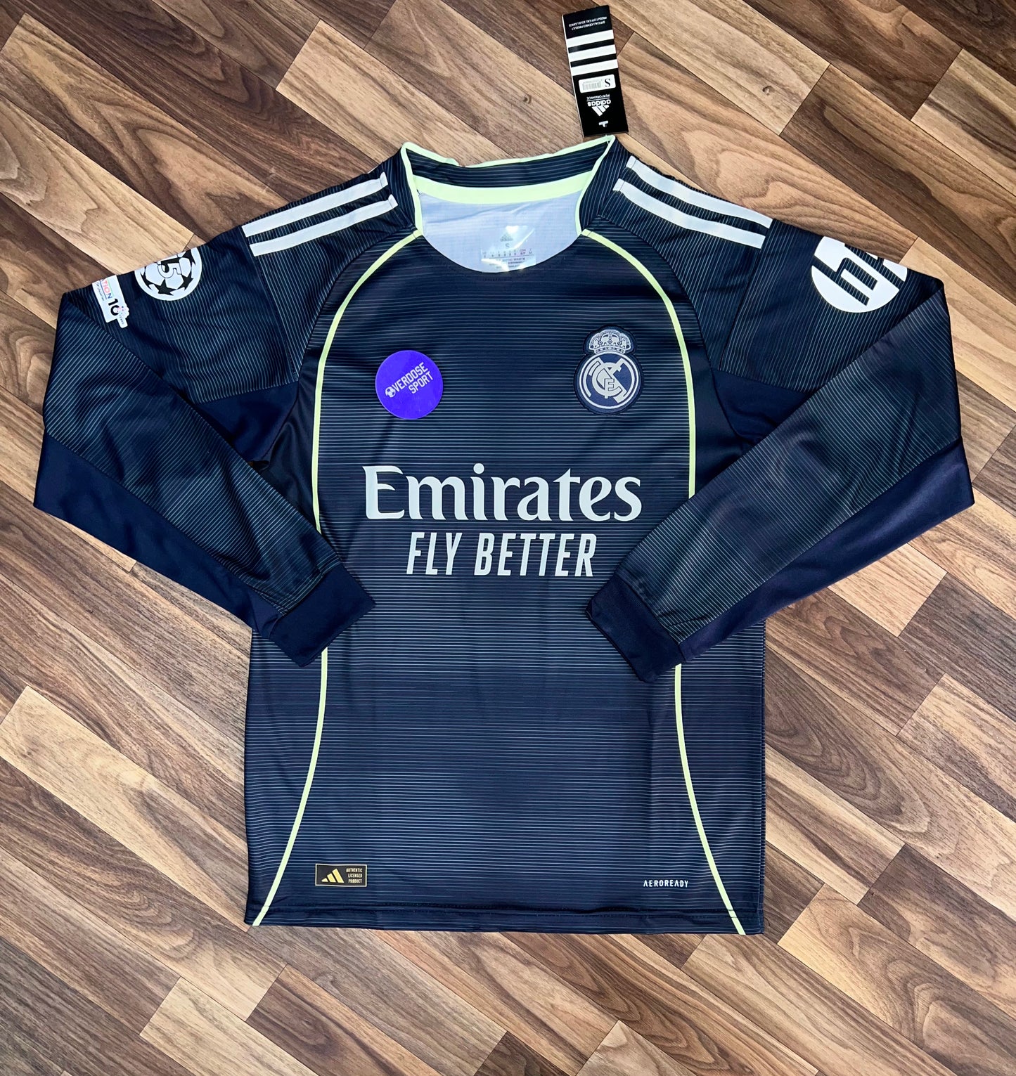 Pull Real Madrid Away Manches Longues 2025/2026 – Édition Officielle