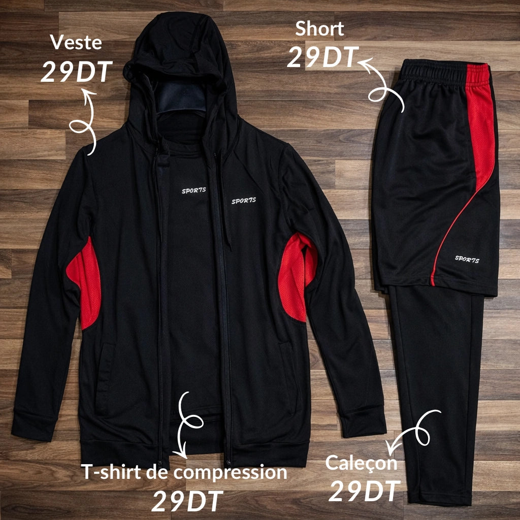 Tenue de fitness par pièces