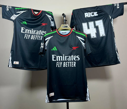 T-shirt Arsenal 2024/2025 Away – Rice #41 – Édition Supporter