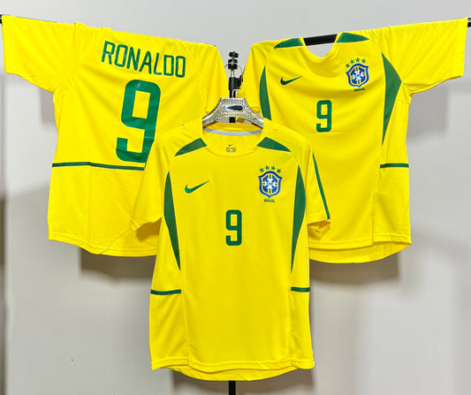 T-shirt Brésil Mondiale 2002 – Ronaldo