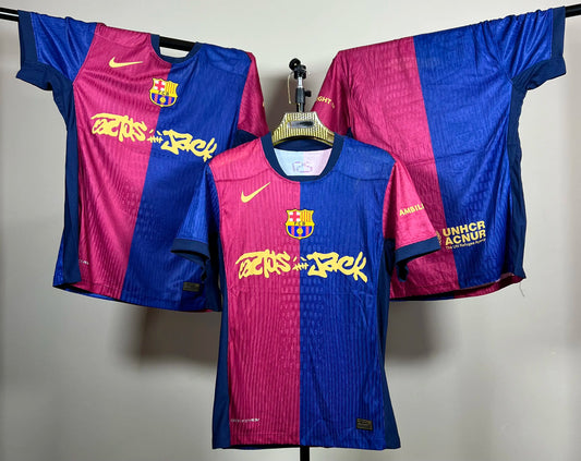 T-shirt FC Barcelone Domicile 2024/2025 – Édition Travis Scott