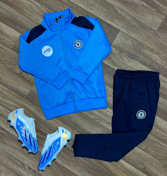 Tracksuit Enfant Chelsea 2025/2026 – Bleu Ciel