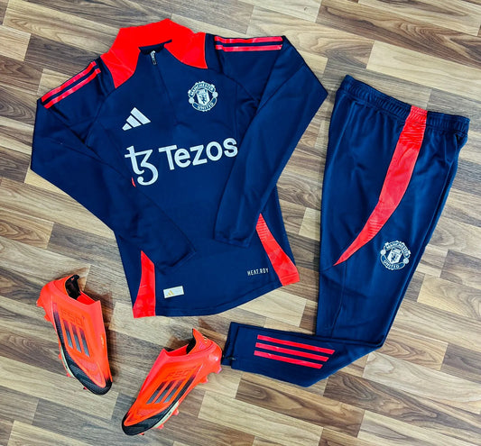 Tracksuit Manchester United Bleu – Officiel