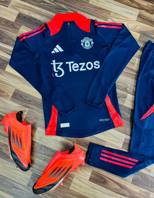 Tracksuit Manchester United Bleu – Officiel