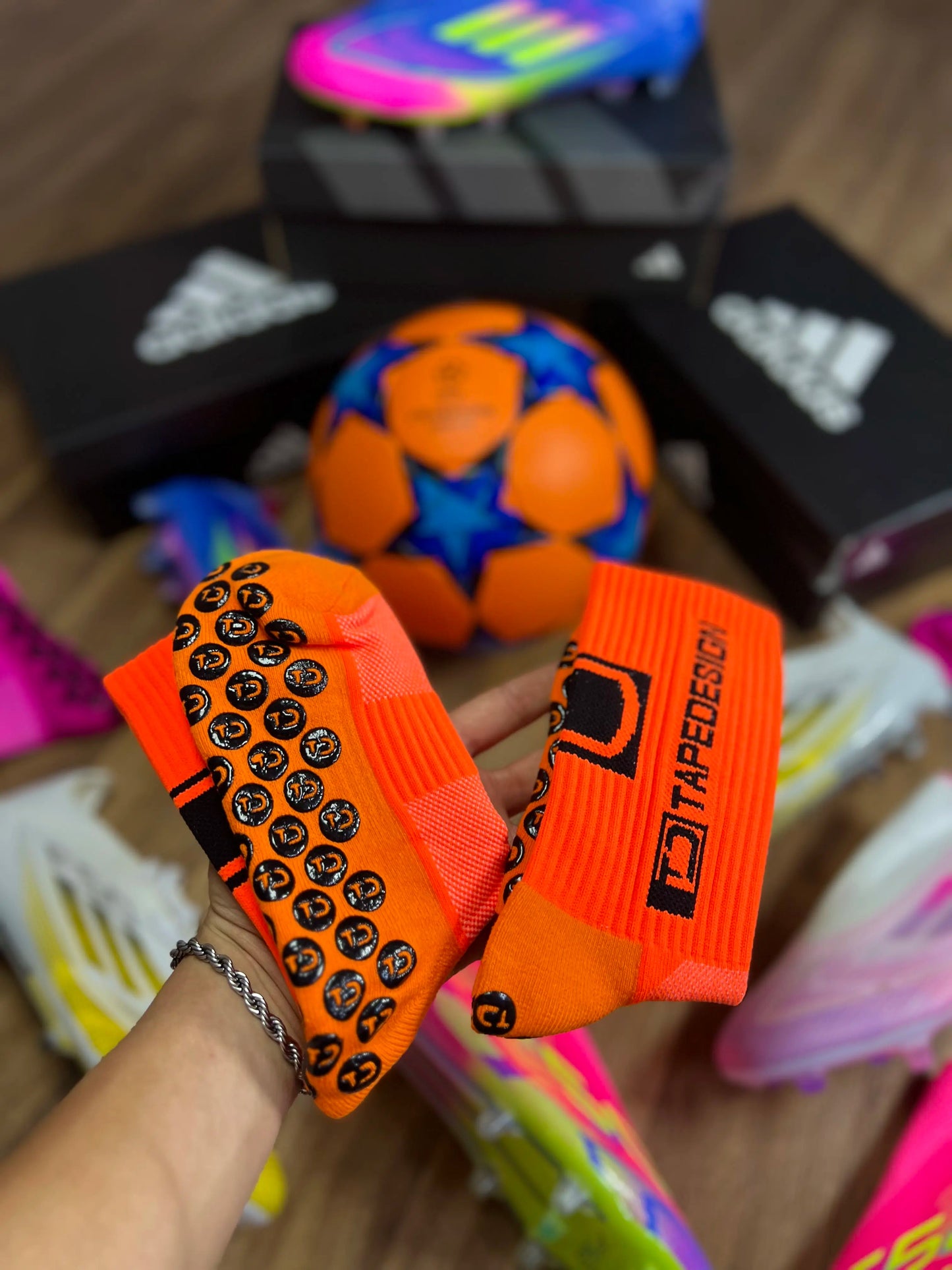 Chaussettes en silicone orange