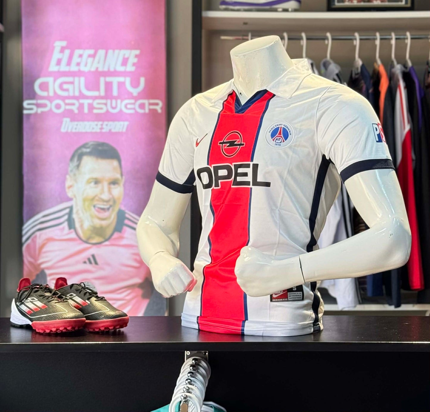 T-shirt extérieur vintage du Paris Saint-Germain, saison 1998-1999