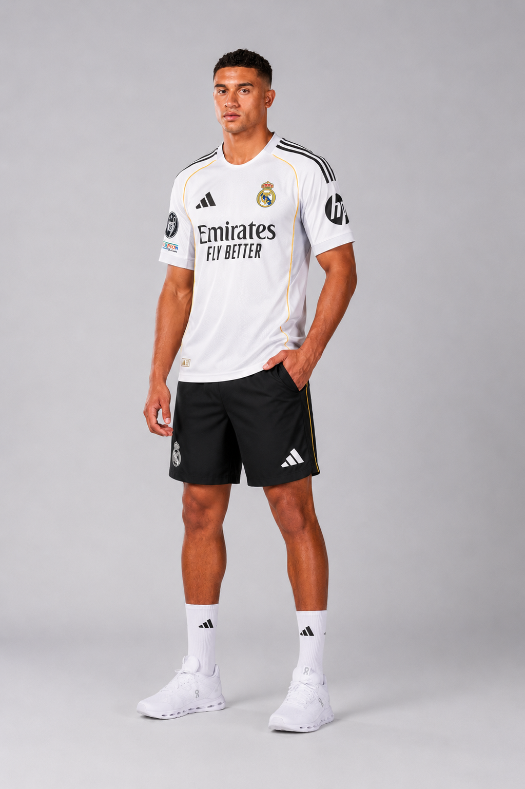 T-Shirt Real Madrid Badge champions league 2026
