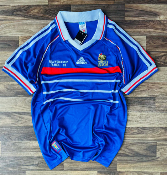 T-shirt vintage équipe de France édition coupe du monde 1998.