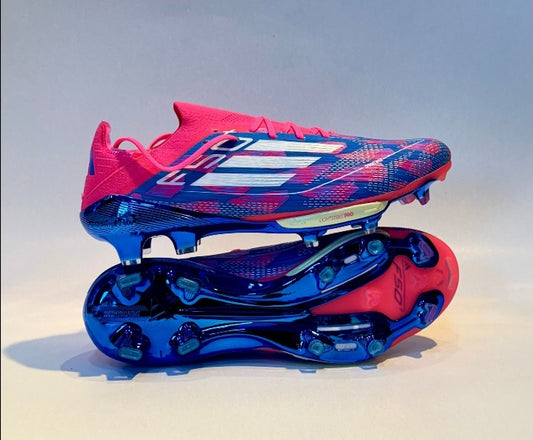 Crampons f50 Adidas blue rose Avec Lacets