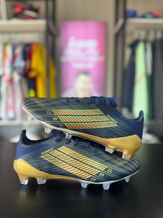 Crampons Adidas F50 Dembélé édition spéciale Ballon d'Or 2025