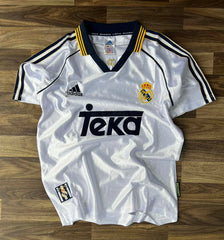 T-shirt vintage domicile Real Madrid, saison 1998/1999.