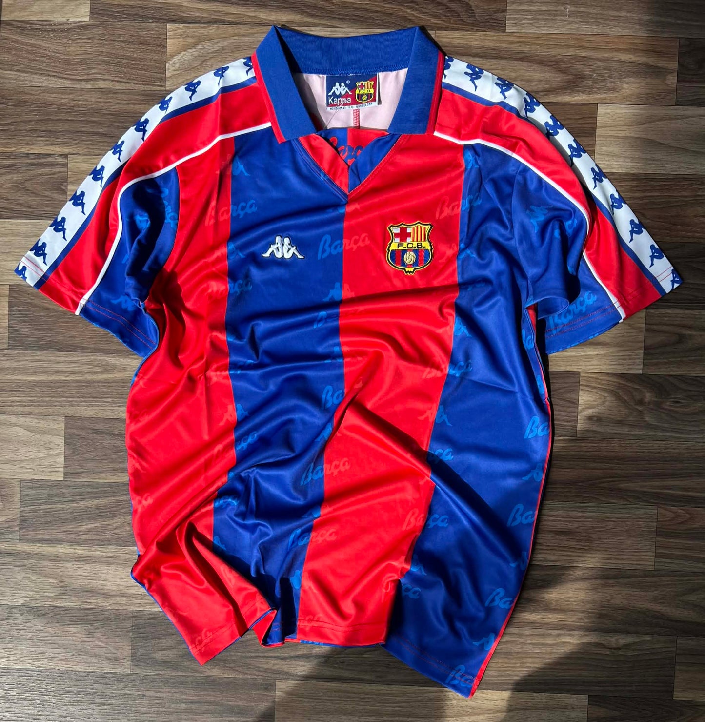 T-shirt vintage du FC Barcelone, des saisons 1992 à 1995
