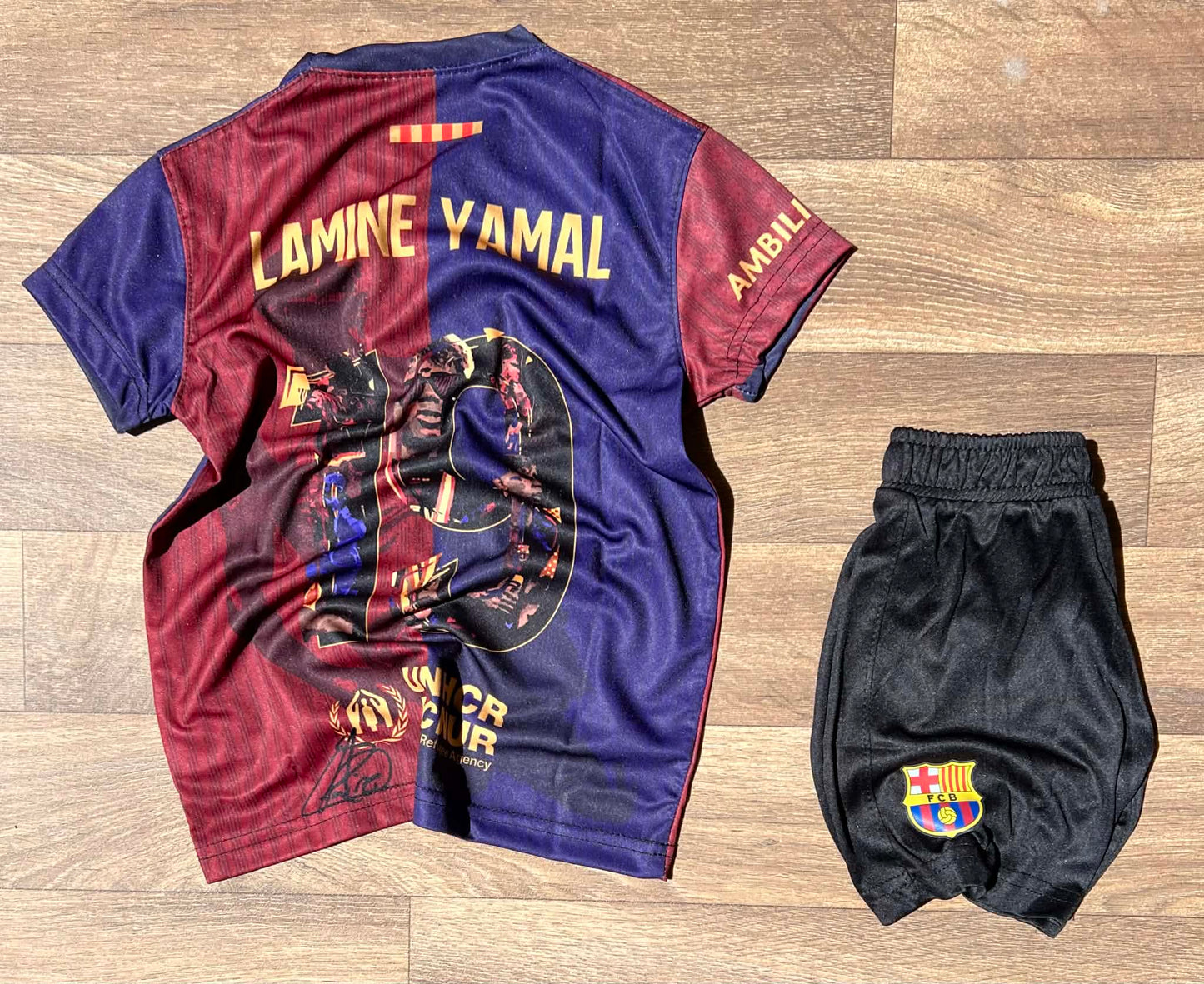 Tenue enfant FC Barcelone, Lamine Yamal