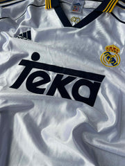 T-shirt vintage domicile Real Madrid, saison 1998/1999.